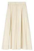 Linen Panel Midi Skirt