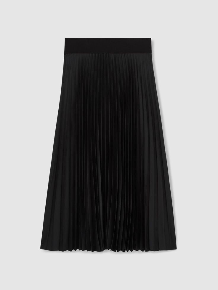 Pleated Midi Skirt